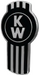 Black KENWORTH EMBLEM ENGRAVED BLACK/CHROME 190 EMBLEM