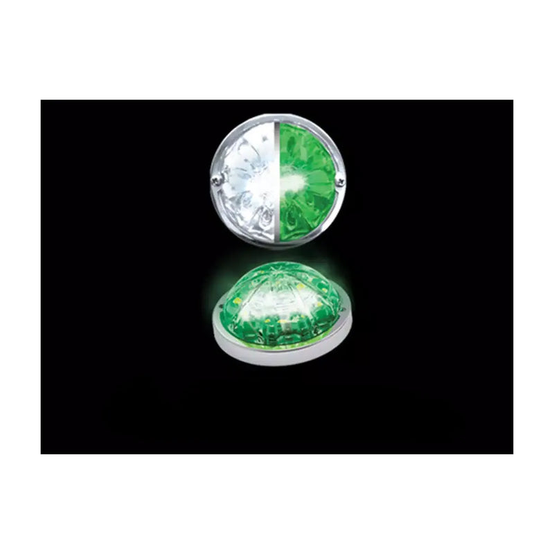 Roadworks Lo-Pro Hero Watermelon LED Marker Light (Choose Color) White & Green/Clear Black