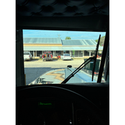 #Kwac-oe-6.5 (Fits all aero cabs) Kenworth visor (old school) 6" drop VISOR Black