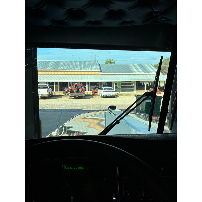 #Kwac-oe-6.5 (Fits all aero cabs) Kenworth visor (old school) 6" drop VISOR Black