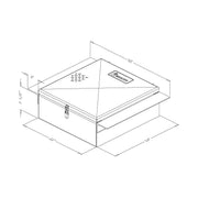 ME-253 BETWEEN FRAME RAIL TOOLBOX (22'' W X 9''H X 24'' L) me-253 toolbox Lavender