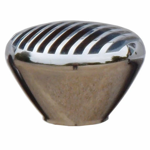 Nostalgic Brake Knob (Choose Color) Chrome Billet Finned Dim Gray