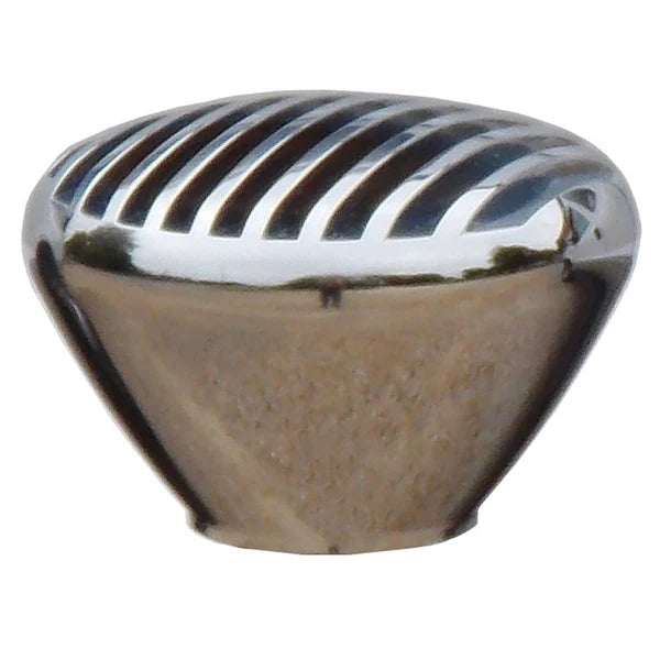 Nostalgic Shift Knob (Choose Color) Chrome Billet Finned Dim Gray