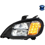 LED HEADLIGHT FOR 2001-2020 FREIGHTLINER COLUMBIA (Choose Color) (Choose Side) LED Headlight Black / Driver's Side Light Goldenrod