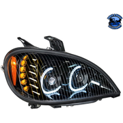 HIGH POWER LED PROJECTION HEADLIGHT FOR 2001-2020 FREIGHTLINER COLUMBIA (Choose Color) (Choose Side) LED Headlight Black / Passenger's Side Black