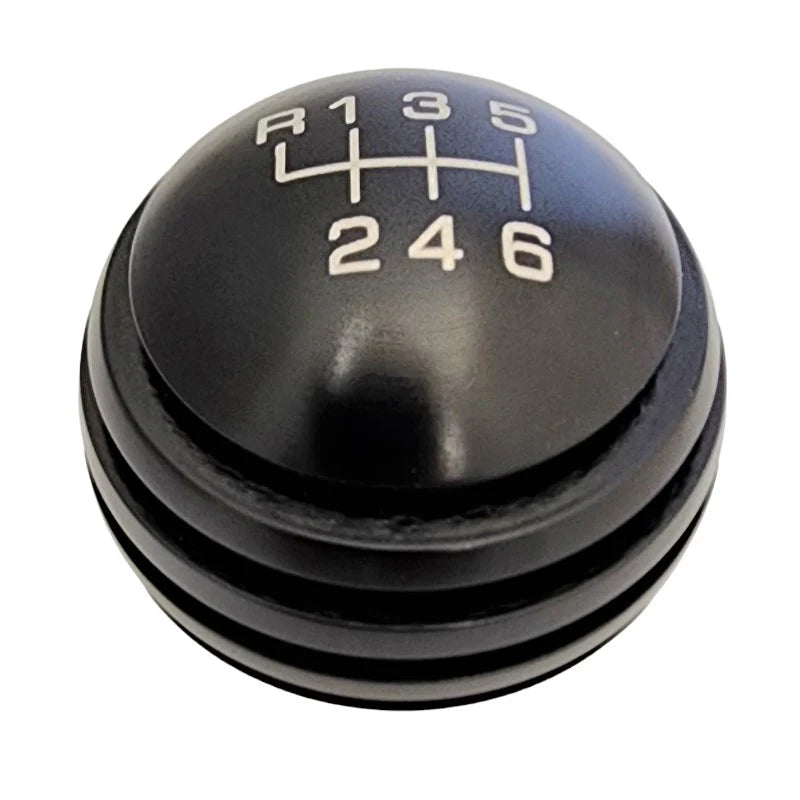 2015 2016 2017 2018 2019 2020 2021 2022 2023 Mustang Heavy Weight Black Grooved Aluminum BR200 6 Speed Shift Knob Dark Slate Gray
