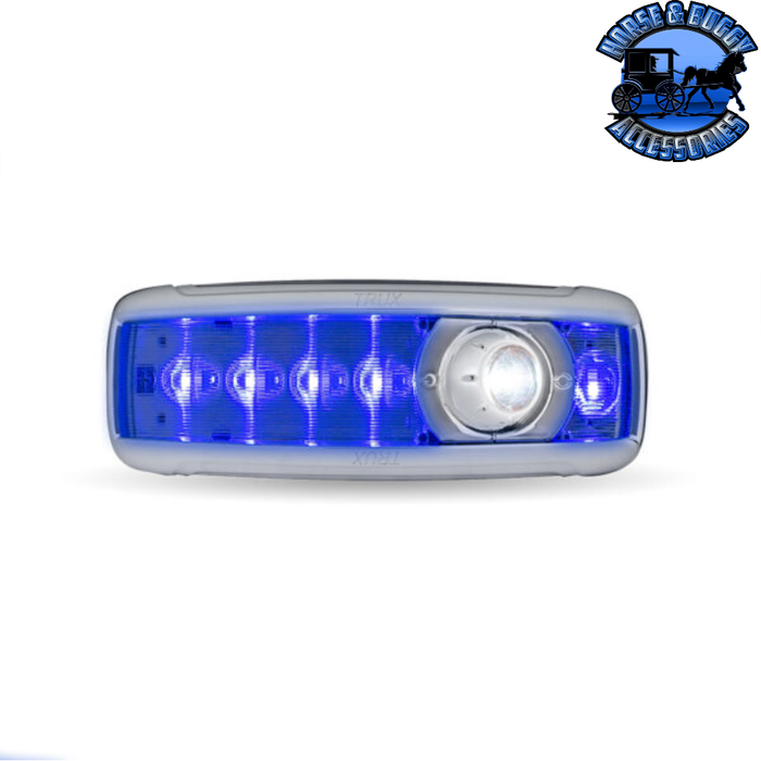 Royal Blue Trux LED Interior Projector Dome & Map Cab Light for Kenworth 11 Diodes TLED-IK60