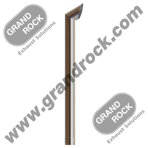 BR5-60EXC  5" X 60" BRUTE, ID CHROME