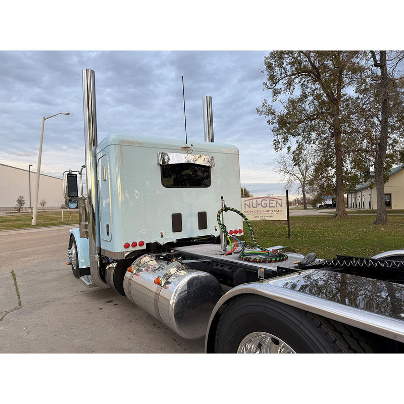 Peterbilt rear window 1 piece (8"x 6") reverse bowtie visor #NU-10621 visor Gray