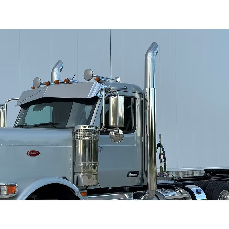 #15003 Replacement exhaust shield for Peterbilt 589 (Day Cab Only) (Sold in Pairs) EXHAUST SHEILDS Dark Gray