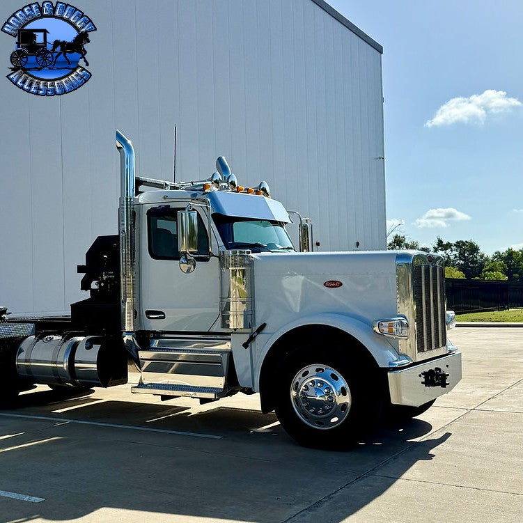 Peterbilt & Kenworth (No Drill) OEM Bracket Mount 2.1M Cab Visors (Choose Size) 589,567,579,t680,t880,w990