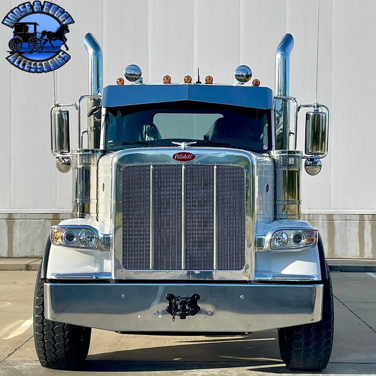 Peterbilt & Kenworth (No Drill) OEM Bracket Mount 2.1M Cab Visors (Choose Size) 589,567,579,t680,t880,w990