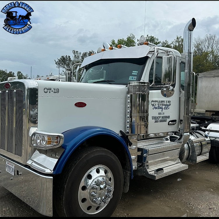 Peterbilt & Kenworth (No Drill) OEM Bracket Mount 2.1M Cab Visors (Choose Size) 589,567,579,t680,t880,w990