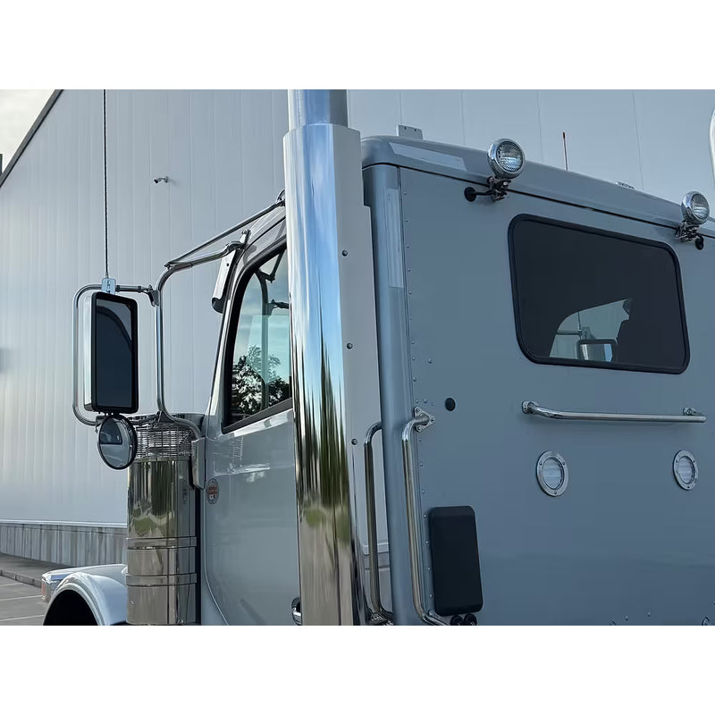 #15003 Replacement exhaust shield for Peterbilt 589 (Day Cab Only) (Sold in Pairs) EXHAUST SHEILDS Slate Gray