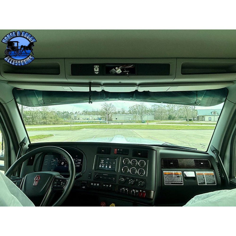 Peterbilt & Kenworth (No Drill) OEM Bracket Mount 2.1M Cab Visors (Choose Size) 589,567,579,t680,t880,w990