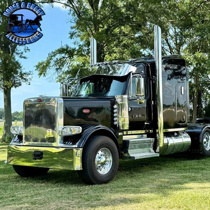 Peterbilt & Kenworth (No Drill) OEM Bracket Mount 2.1M Cab Visors (Choose Size) 589,567,579,t680,t880,w990