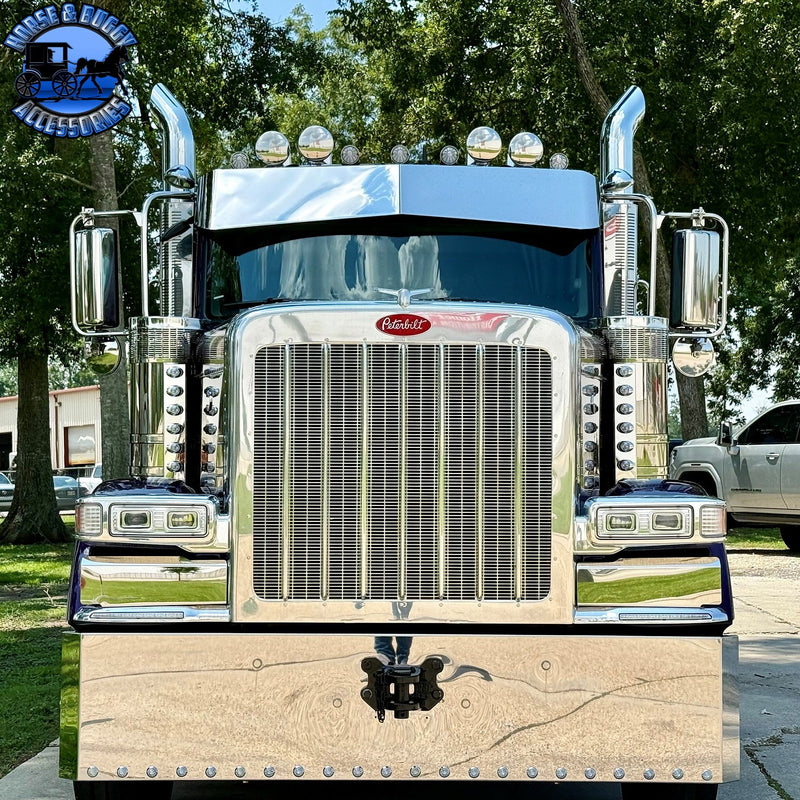 Peterbilt & Kenworth (No Drill) OEM Bracket Mount 2.1M Cab Visors (Choose Size) 589,567,579,t680,t880,w990