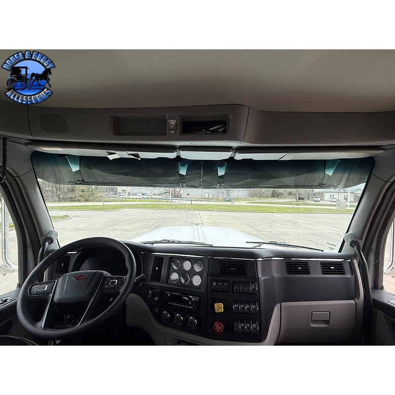 Peterbilt & Kenworth (No Drill) OEM Bracket Mount 2.1M Cab Visors (Choose Size) 589,567,579,t680,t880,w990