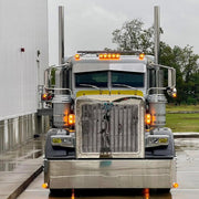 #13888 Peterbilt (Big head) 9"x6" Visor 379/389 VISOR Gray