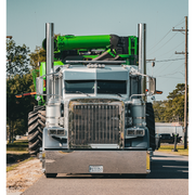 ROLLIN LOW PETERBILT 11'' X 7.5'' FLAT BOTTOM VISOR V. TOP #1034 PETERBILT VISOR Dark Gray