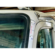 Rollin Low Paccar 2.1M cab visor install mounting kit w/Templates VISOR Gray