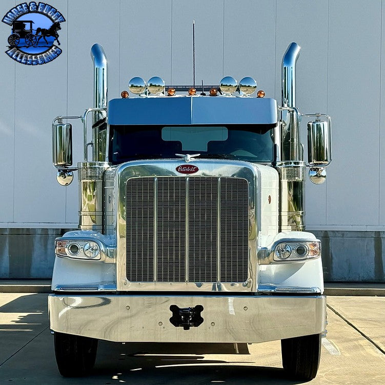 Peterbilt & Kenworth (No Drill) OEM Bracket Mount 2.1M Cab Visors (Choose Size) 589,567,579,t680,t880,w990