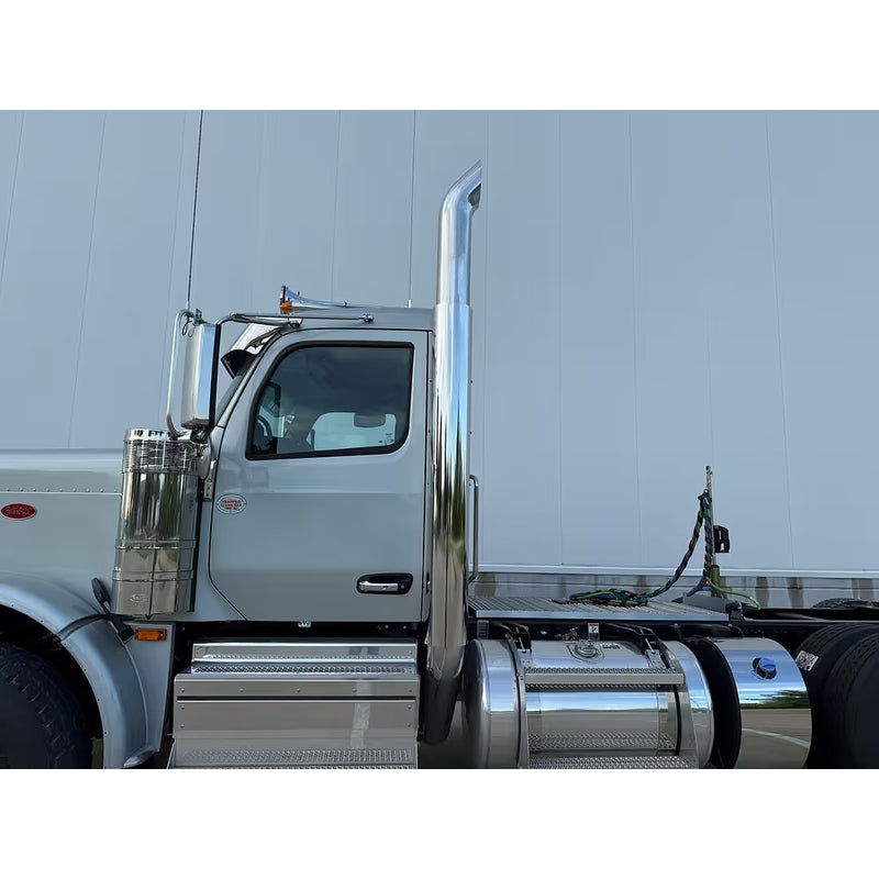 #15003 Replacement exhaust shield for Peterbilt 589 (Day Cab Only) (Sold in Pairs) EXHAUST SHEILDS Dark Gray