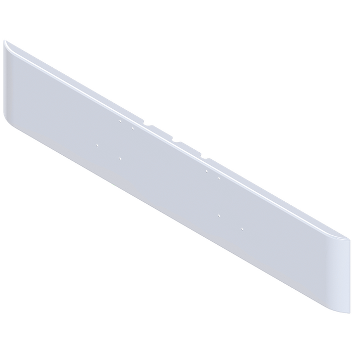 Light Gray E-CB-0000-06 18'' ROLLED EDGE BUMPER W/BOLTS HOLES ONLY FOR 92'' LONG FREIGHTLINER CLASSIC CONV. (84-99) bumper