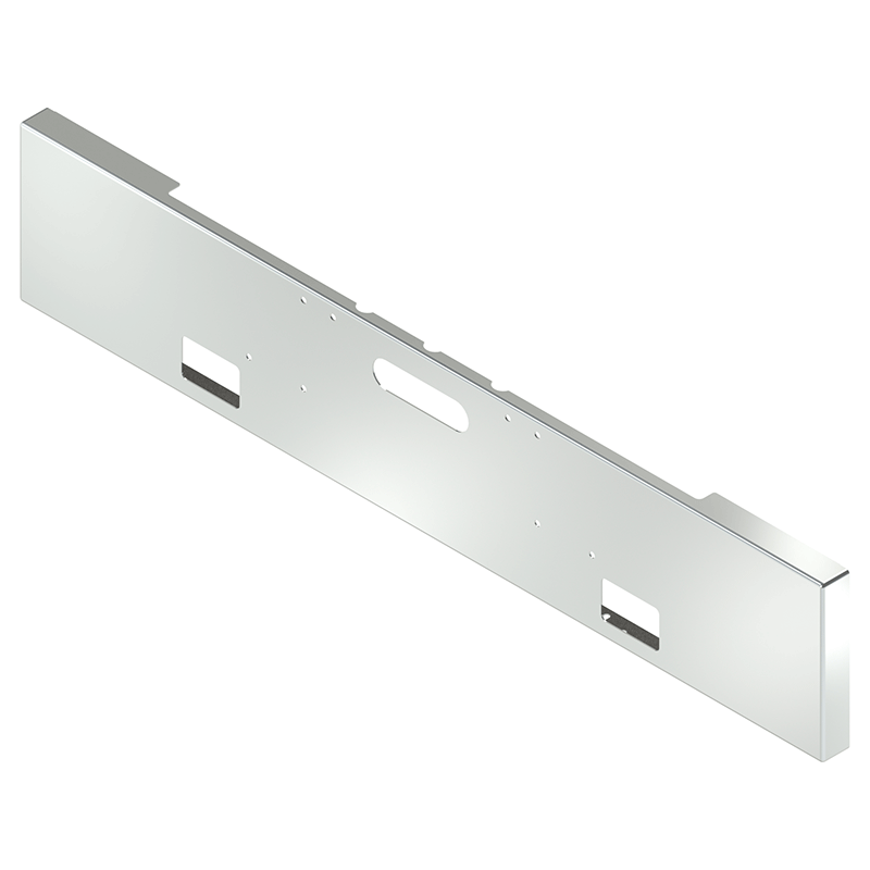 CB-2010-11 FREIGHTLINER 1984-1999 COE, CONVENTIONAL CLASSIC 18" BOXED bumper Light Gray