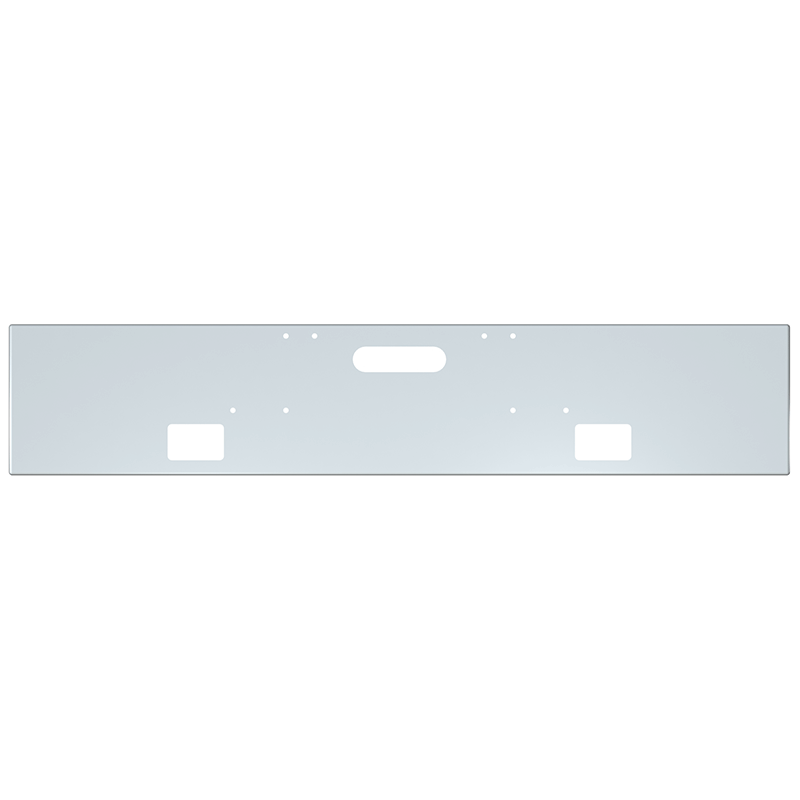 CB-2010-11 FREIGHTLINER 1984-1999 COE, CONVENTIONAL CLASSIC 18" BOXED bumper Light Gray