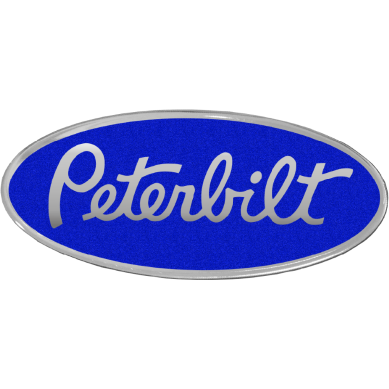 PETERBILT BLUE OVAL EMBLEM 647 EMBLEM Medium Blue