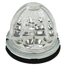 Legendary 3 Inch Watermelon Light, Stud Mount - Amber LED / Clear Glass Lens 23003CA-1 watermelon sealed led Gray