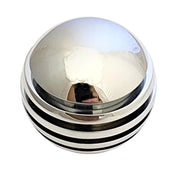 Ring Style Grooved Aluminum Shift Knob (Choose Color) Chrome Light Gray
