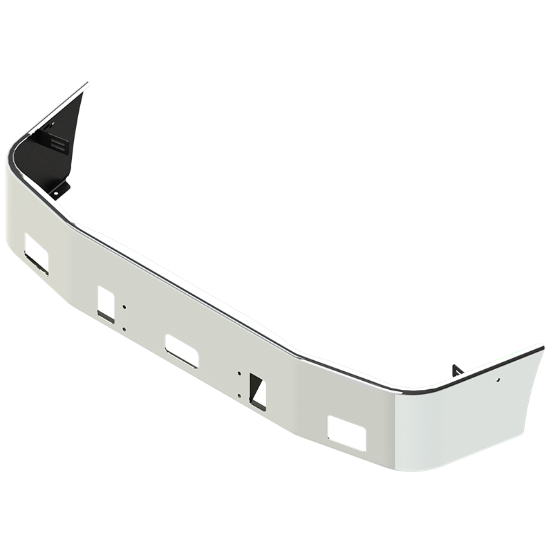 E-CL-2210-15 14'' FREIGHTLINER COMVENTIONAL BUMPER W/SET BACK AXLE (1996-2004) CENTURY CLASS Light Gray