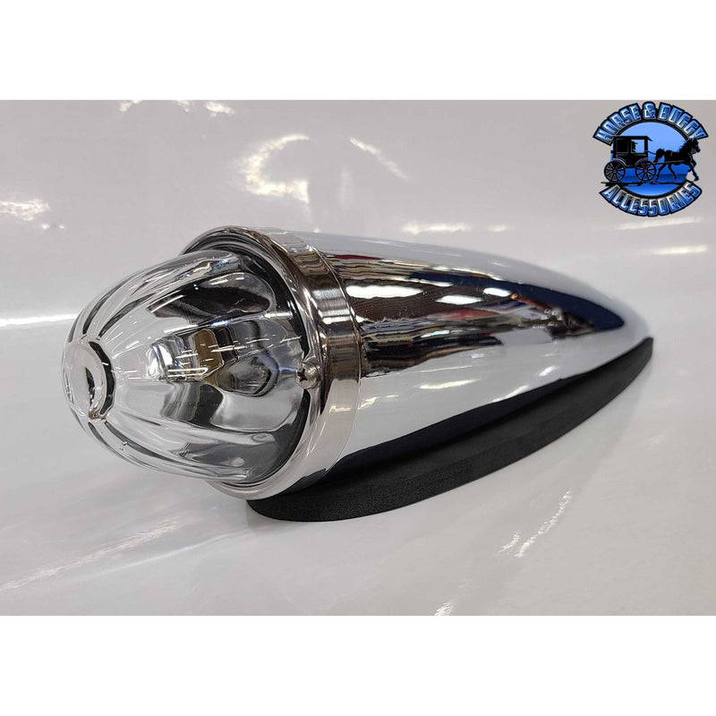 Clear Glass lens watermelon cab light with plastic housing (Includes hardware) (Choose bulb style) watermelon glass lens 1157 bulb holder,1156 bulb holder,3157 bulb holder Gray