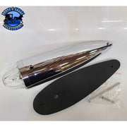 Clear Glass lens watermelon cab light with plastic housing (Includes hardware) (Choose bulb style) watermelon glass lens 1157 bulb holder,1156 bulb holder,3157 bulb holder Gray