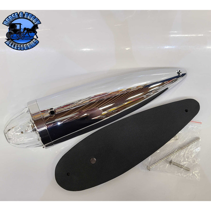 Clear Glass lens watermelon cab light with plastic housing (Includes hardware) (Choose bulb style) watermelon glass lens 1157 bulb holder,1156 bulb holder,3157 bulb holder Gray