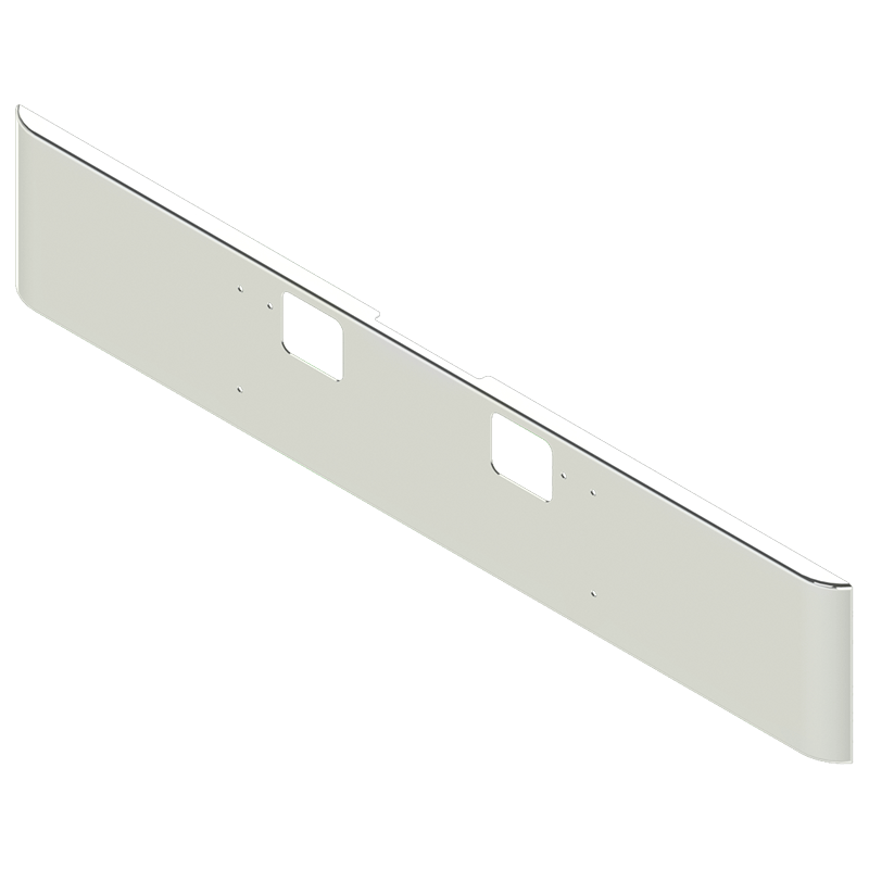 E-COC-0010-06 18'' TOW/BOLT CORONADO BUMPER 02-09 & GLIDER CHASSIS BUMPERS Light Gray