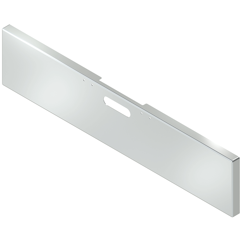 E-CQ-0010-51 20'' FREIGHTLINER CLASSIC BOXED BUMPER; 92'' LONG (2000-2002) bumper Light Gray