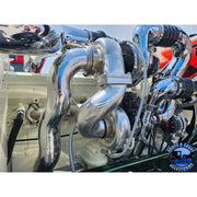 dp-AIK-389PDI-X15TT Peterbilt 389 PDI TWIN TURBO Cummins x15 Air Intake Kit PETERBILT Dark Slate Gray