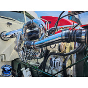 dp-AIK-389PDI-X15TT Peterbilt 389 PDI TWIN TURBO Cummins x15 Air Intake Kit PETERBILT Dark Slate Gray