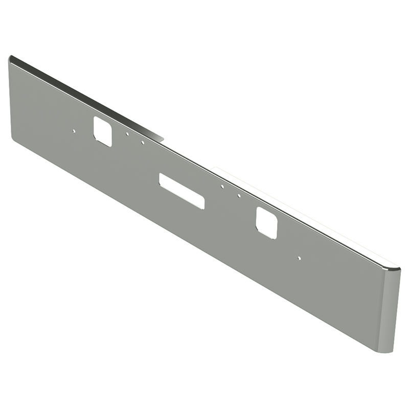 E-CV-0110-06 18'' FREIGHTLINER CLASSIC XL ROLLED BUMPER (2004-2007) bumper Dark Gray