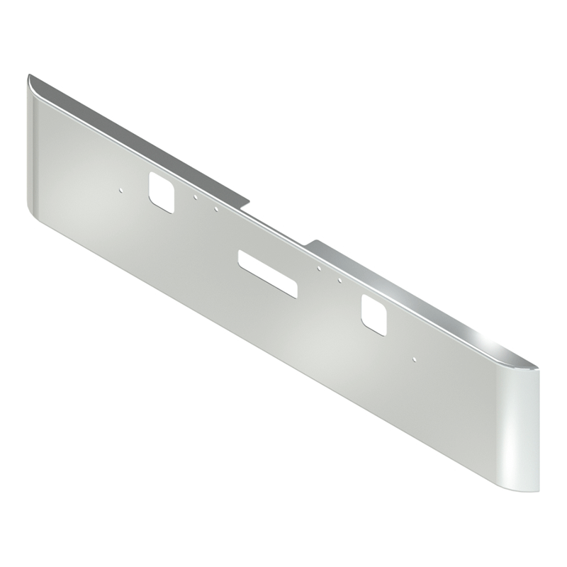 E-CV-0110-41 20'' FRIEGHTLINER CLASSIC XL ROLLED BUMPER (2004-2007) bumper Light Gray