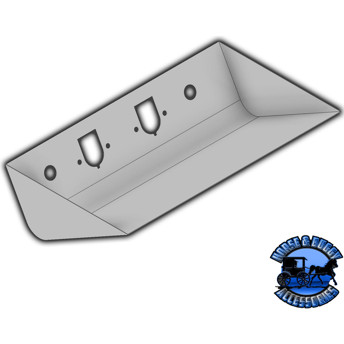 Gray Recessed Airline Box -7-Design #8 304 Polished Stainless Steel (Choose Style) Trailer Air & (2) 7-ways