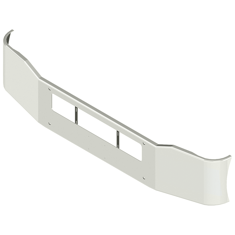 E-CZ-0001-707 17'' FREIGHTLINER CORONADO BUMPER (2002-2009) bumper Light Gray