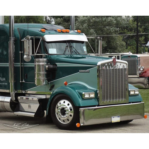 KWAC-SM-MW-9X7-SS mighty wicked 9x7" Kenworth visor (Fits all Aerocabs) Dark Slate Gray