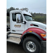 Rollin Low (14" Straight) Visor (Kenworth T680, T880, W990) (Peterbilt 567, 579, 589)  #3005 PETERBILT VISOR Dark Slate Gray