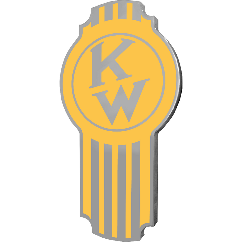 Kenworth Emblem Old Style Yellow 220 EMBLEM Sandy Brown