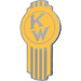 Sandy Brown Kenworth Emblem Old Style Yellow 220 EMBLEM