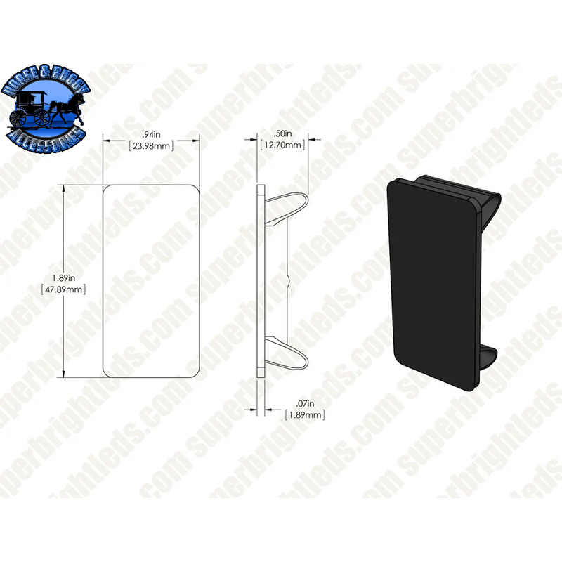 TAPA DEL ORIFICIO DEL SOPORTE DEL INTERRUPTOR BASCULANTE MODULAR